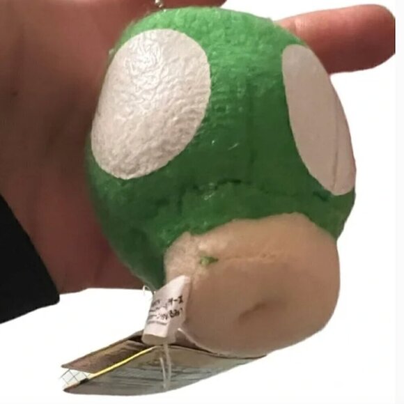Super Mario Bros- 1-up Mushroom - Japanese Banpresto 2006 Plush 2.5” 💚👾🎮✨ - Picture 4 of 7